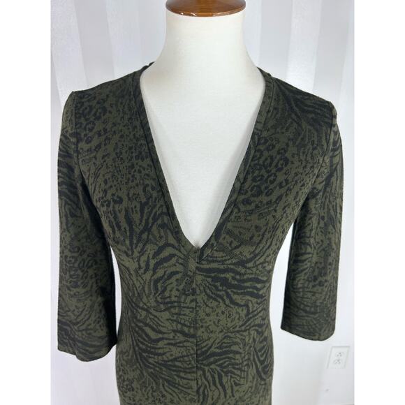 ZARA Women’s Green/Black One Piece Ankle Pants Jumpsuit Sz M - Picture 5 of 9